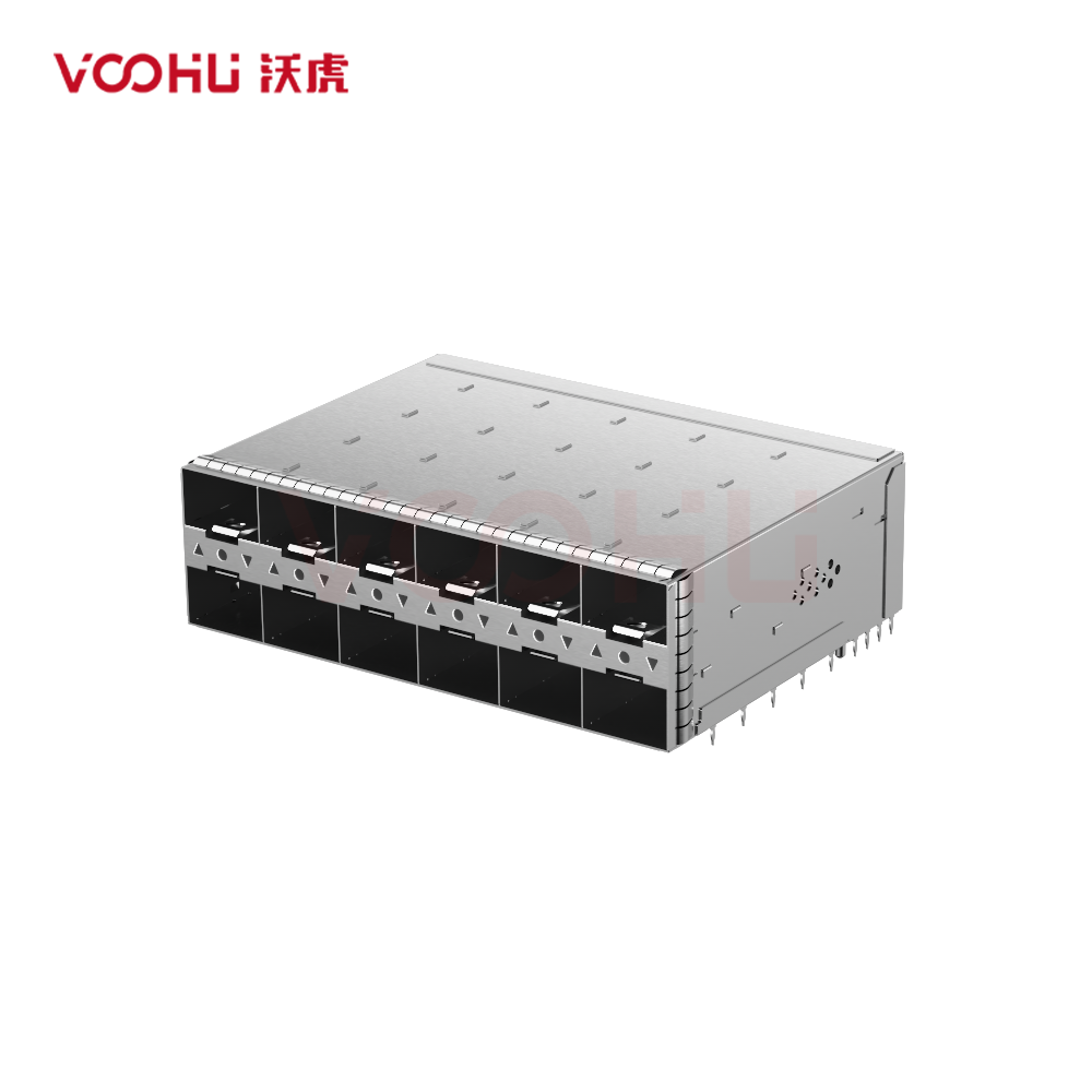 WHSFP32426F002 SFP28 2×6 25G Cage+Connectors 光纤笼子