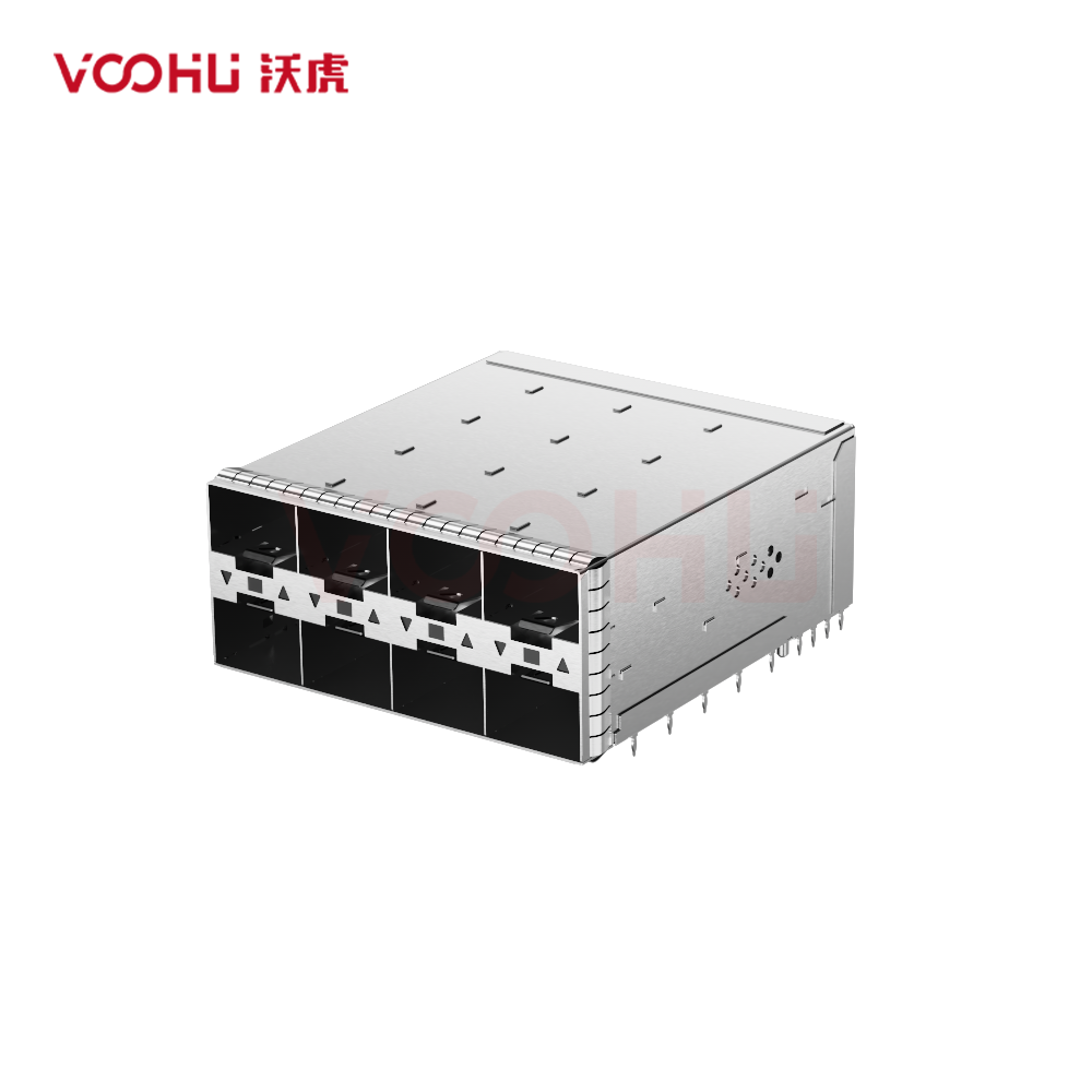 WHSFP32524F004 SFP28 2×4 25G Cage+Connectors 光纤笼子