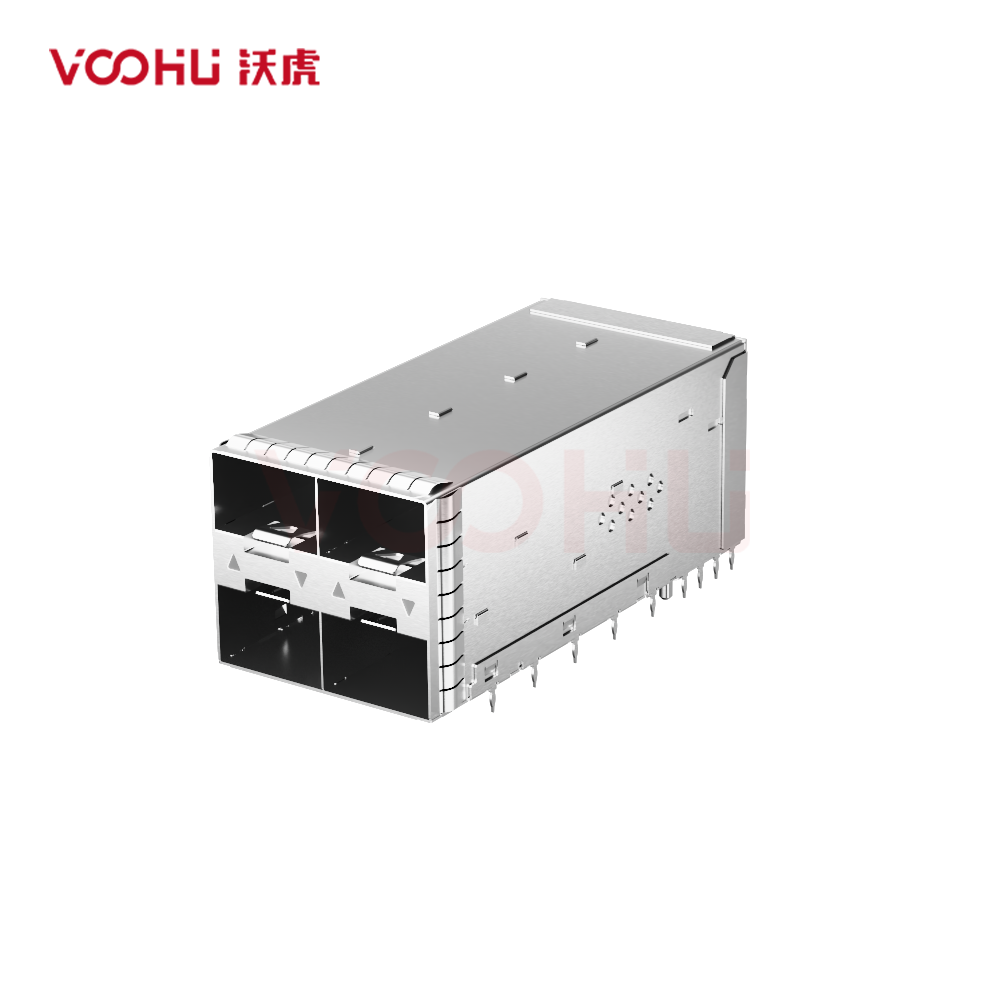 WHSFP32322F006 SFP28 2×2 25G Cage+Connectors 光纤笼子