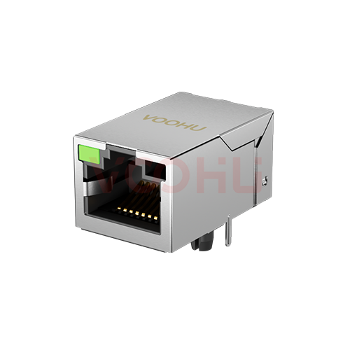 SYT311B083AB6A4DQN 90&deg; 侧面插入 1*1 开口朝上 10/100M DIP RJ45