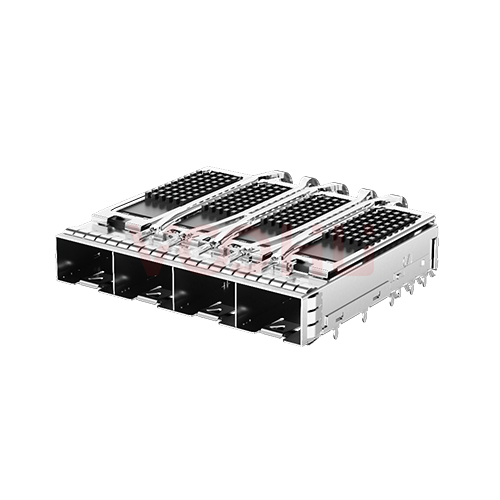 WHSFP30714W004  SFP 28 1X4 CAGE PRESS FIT, WITH HEAT SINKS, WITHEMI SPRINGS  光纤笼子