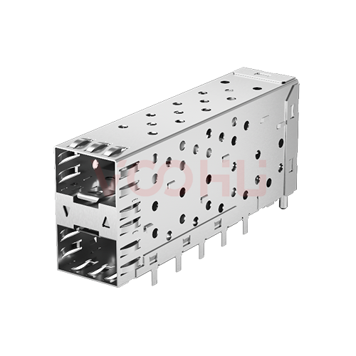 WHSFP05221D017 SFP 2&times;1 5G Cage+Connector SFP镀金厚度15U 光纤笼子