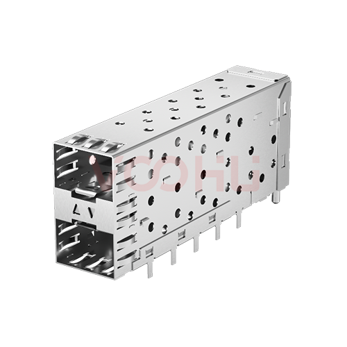 WHSFP05221D032 SFP 2&times;1 5G Cage+Connector SFP镀金厚度15U 光纤笼子