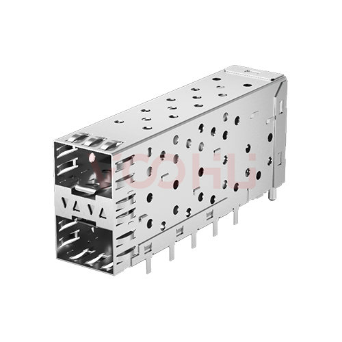 WHSFP05221D018 SFP 2&times;1 5G Cage+Connector SFP镀金厚度 15U 光纤笼子