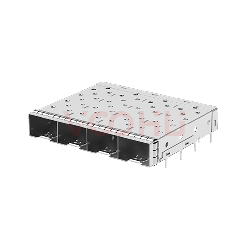 WHSFP11214W004 1*4 焊接 SFP+ 光纤笼子 无灯