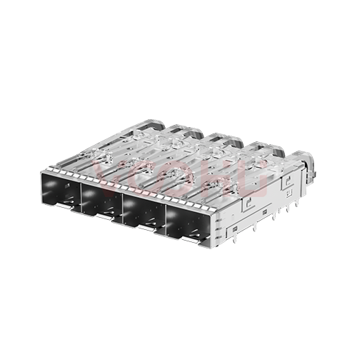 WH81-114-Y0006-1  SFP+ 1&times;4 10G Press-Fit Cage  光纤笼子