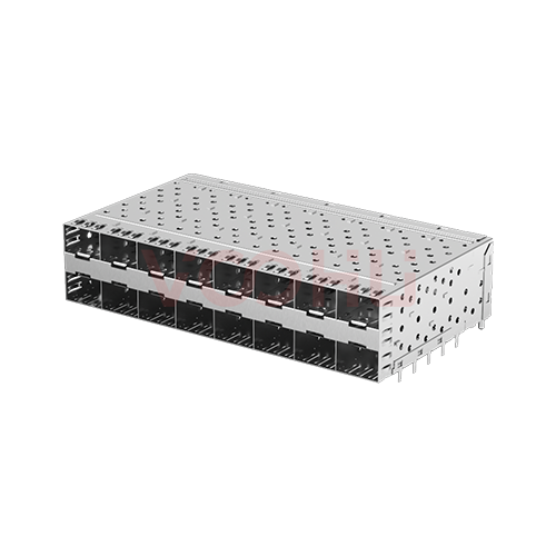 WHSFP06128F005 SFP 2&times;8 5G Cage+Connector SFP镀金厚度30U 镀镍 30U 光纤笼子