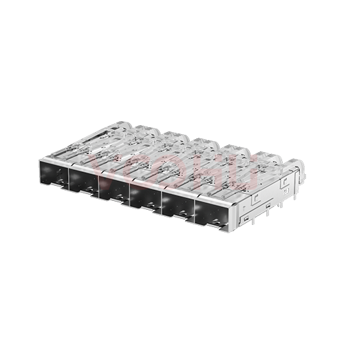 WH81-116-Y0019-1  SFP+ 1&times;6 10G Press-Fit  Cage  光纤笼子