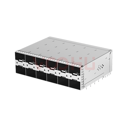 WHSFP32326F002 SFP28 2&times;6 25G Cage+Connectors 光纤笼子