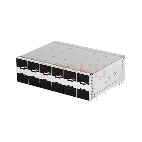 WHSFP32026F002 SFP28 2&times;6 25G Cage+Connectors 光纤笼子