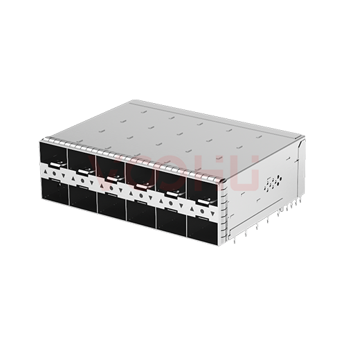 WHSFP32426F002 SFP28 2&times;6 25G Cage+Connectors 光纤笼子