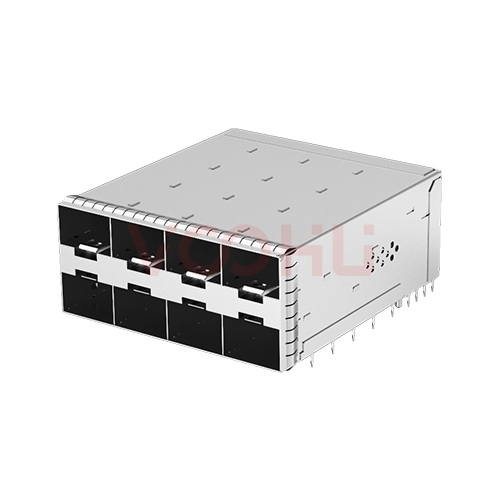 WHSFP32024F003 SFP28 2&times;4 25G Cage+Connectors Fiber Optic cages