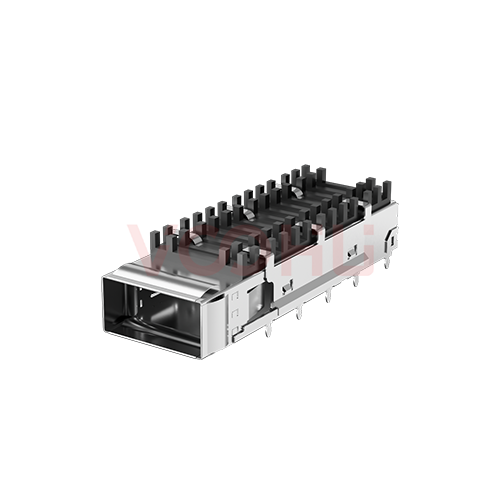 WHSFP36111W031 1X1 QSFP+ 笼子 带散热片 镀镍30U&rdquo;