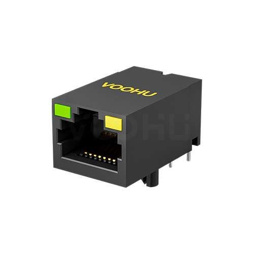 SYT311B083JB2A4DN 1*1 10/100BASE 开口朝上 LED（左绿右黄）RJ45连接器