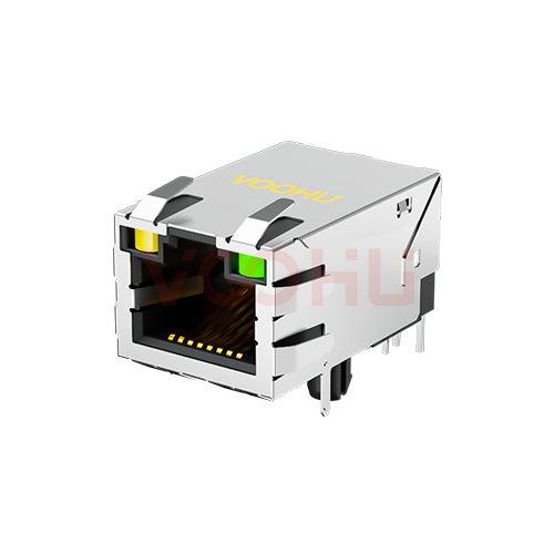 SYT311B031DA1A5D 90&deg; 侧面插入 1*1 开口朝上 Y/G 10/100M DIP RJ45