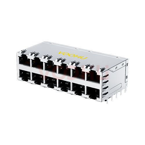 SYT26Q766HWA3DPA1359 2*6 10G 无灯 POE+ RJ45 连接器