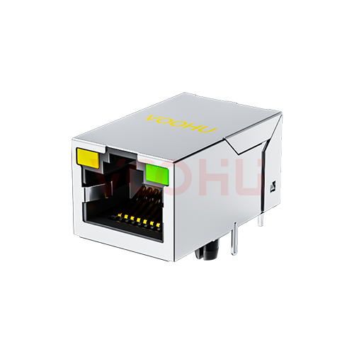 SYT311B074AB1A4DN 90&deg; 侧面插入 1*1 开口朝上 Y/G 10/100M DIP RJ45