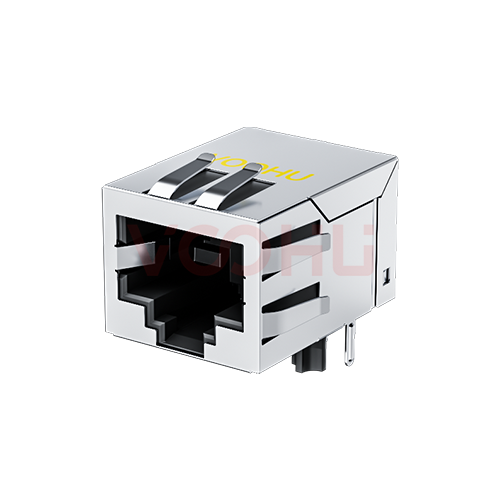 SYT111Q066HWA1D 1*1 90&deg; 1000M 开口朝下 无LED RJ45连接器