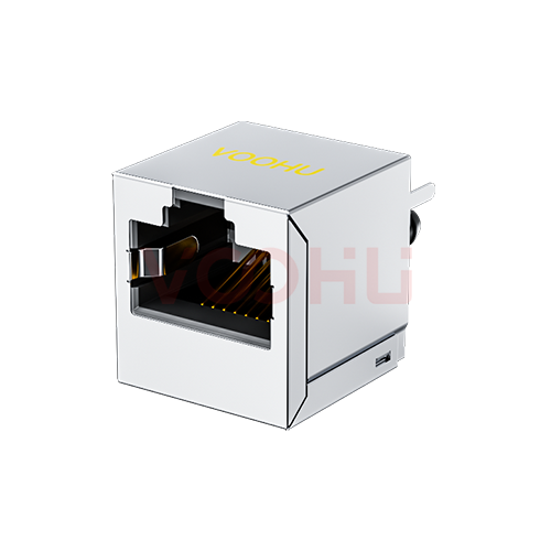 SYT52241188GWA3D1Y1027 180&deg;立式  1*1 开口朝上 无LED DIP  RJ45