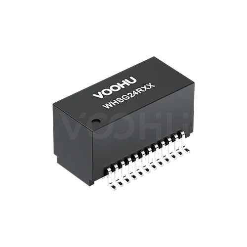 WHSG24R02C0 100/1000 BASE-T 单口 24PIN 以太网变压器