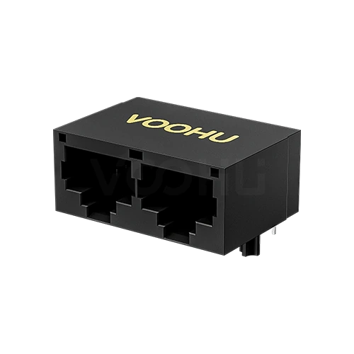 SYT112B002IWA1D 90&deg; 侧面插入 1*2 开口朝下 无LED 带屏蔽 DIP RJ45