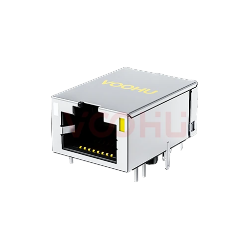 SYT811Q112CN4A10DB 1*1 1000BASE TAB-UP LED(左橙绿 右黄) RJ45（低高度）