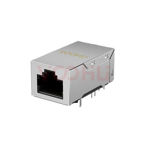 SYT4A11Q855HWA10DPB1359  90&deg; 侧面插入 1*1 开口朝上 10G POE+ DIP RJ45