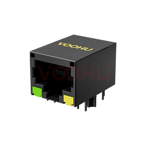 SYT111B624JB2A1DDJP  90&deg; 侧面插入 1*1  开口朝下 10/100BASE G/Y DIP  RJ45