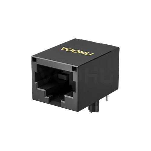 SYT111B002IWA1DDJ 90&deg; 侧面插入 1*1 开口朝下  10/100M  无 LED DIP RJ45