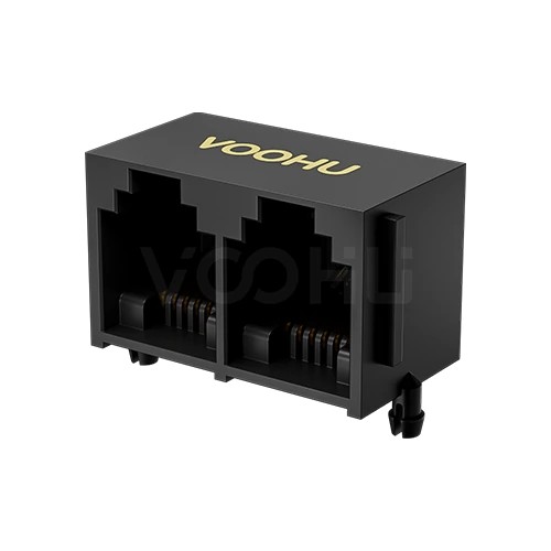 SYT5521E1266IWA1DY1017 90&deg; 侧面插入 1*2 开口朝上 无LED DIP RJ11