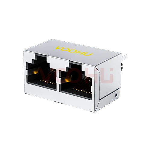 SYT52241288GWA1D4Y1030 180&deg;立式 1*2 开口朝上 无LED DIP  RJ45