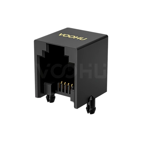 SYT55211164IWE1DY1017 90&deg; 侧面插入 1*1 开口朝上 无LED DIP RJ11