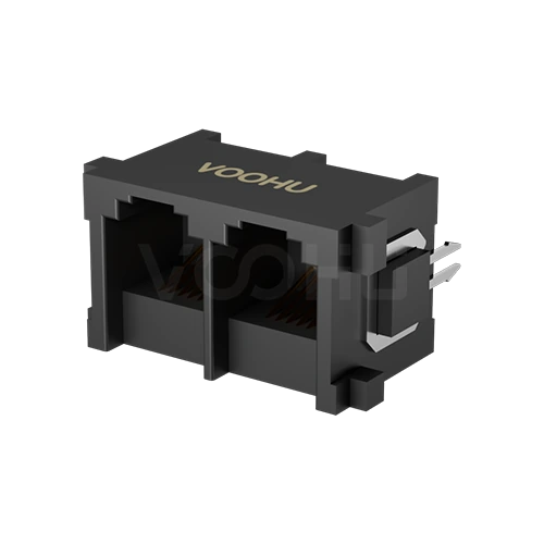 SYT52251266IWE1DY1T095 180&deg; 1*2 开口朝上 无LED DIP RJ11