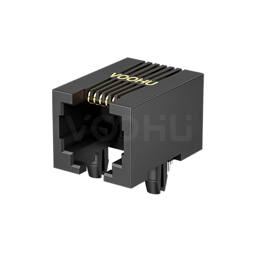 SYT53211166IWA1DY1017 90&deg; 侧面插入 1*1 开口朝下 无LED DIP RJ11