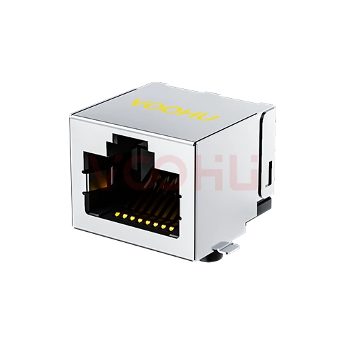 SYT561188GWA6SB1133 90&deg; 侧面插入 1*1 开口朝上 带屏蔽  SMD  RJ45