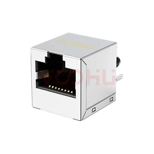 SYT511B048GWA8D 180&deg;立式 1*1 开口朝上 10/100M 无LED DIP RJ45