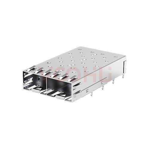 WH192R019D0S02 5G 1 x 2 镀镍30u'' SFP连接器