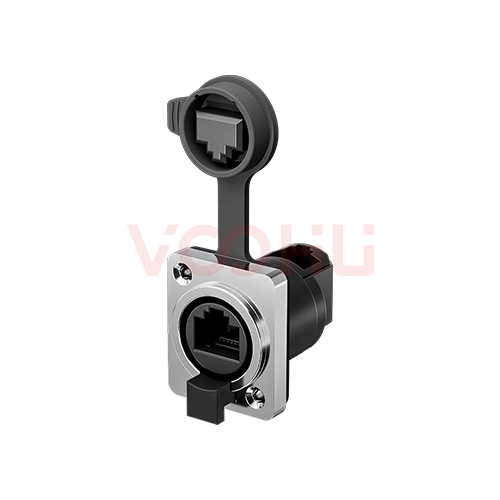 WHKNZ6390  接线方式：RJ45/90度  工业温度 -40℃～+85℃  卡侬自锁系列