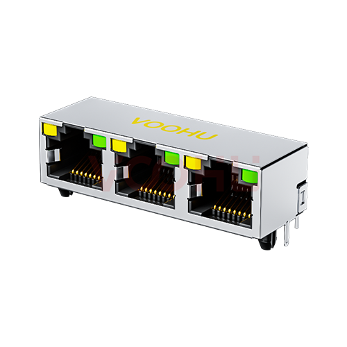 WH56I338821121101 90&deg; 1*3	开口朝上 LED（Y/G）RJ45网络接口