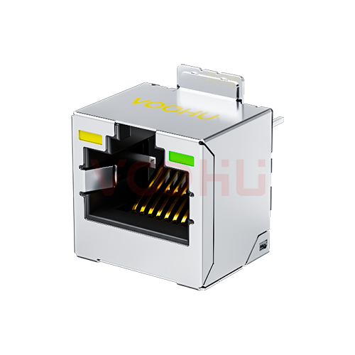 SYT52D1188AB1A6SB1075  1*1 90&deg; 开口朝上 LED 左黄右绿 8P8C SMT RJ45