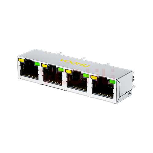 SYT52D1488AB1A1DB1019  180&deg;立式  1*4  开口朝上  RJ45