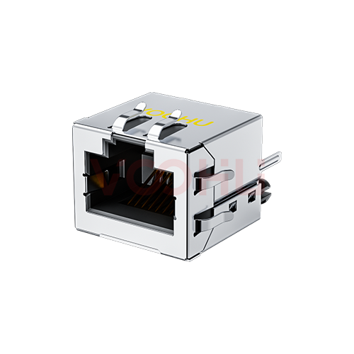 SYT52T1188HWA1DY1008 180&deg;立式  1*1 开口朝上 DIP  RJ45