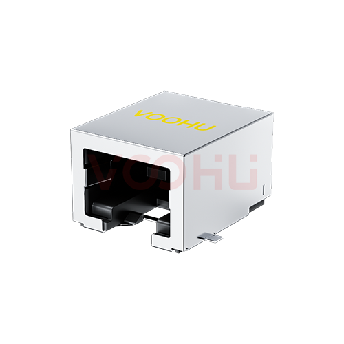 SYT56T1118GWW5SB4078 90&deg; 侧面插入 1*1 开口朝下 无LED SMT 10P8C 带屏蔽无灯 RJ45