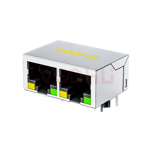 SYT112B035AB1A1DA 90&deg; 侧面插入 1*2 开口朝下 LED Y/G DIP  RJ45