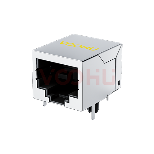 SYT56211118GWA1D1YF017 90&deg; 侧面插入 1*1 开口朝下 无LED 带屏蔽 DIP  RJ45