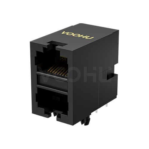 SYT59212188IWA1DY1G022短体 90&deg; 侧面插入 2*1 开口朝上/下  DIP RJ45