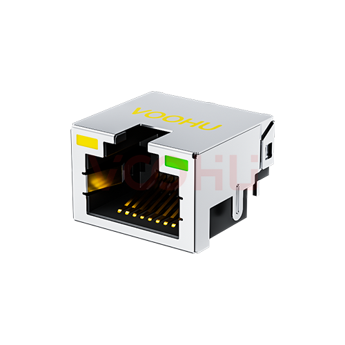 SYTCB421188AB1W6SDB1075 90&deg; 侧面插入 1*1 开口朝上 沉板4.2 SMT带屏蔽 沉板RJ45连接器