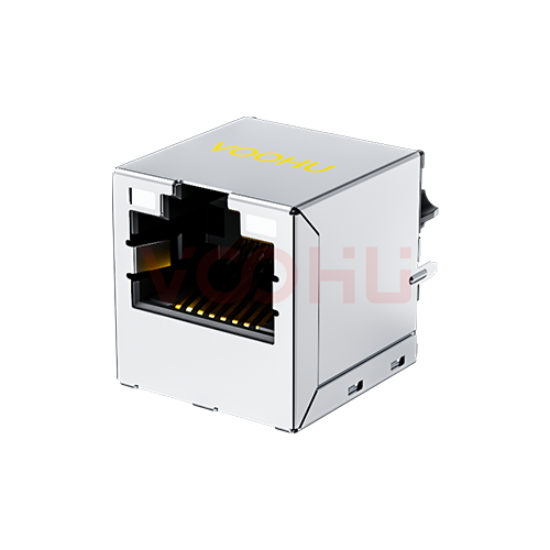 SYT511Q070NG4A10DB19057 180&deg;立式  1*1 开口朝上 GY/GY 1000BASE DIP  RJ45