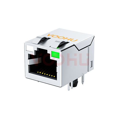 SYT211B002FF7A4DDBA 90&deg; 侧面插入 1*1 开口朝上 GO/G 10/100BASE  RJ45