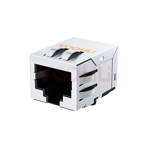 SYT111B002HWA7S 90&deg; 侧面插入 1*1 开口朝下 10/100BASE DIP RJ45